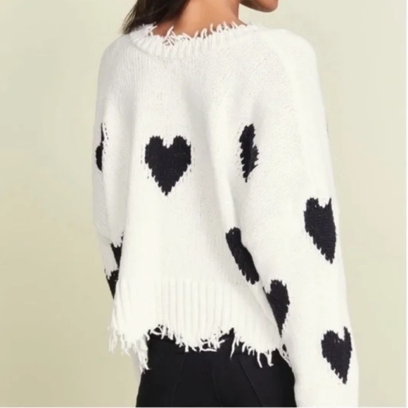Wildfox Palmetto Heart Crop Sweater - Picture 3 of 14
